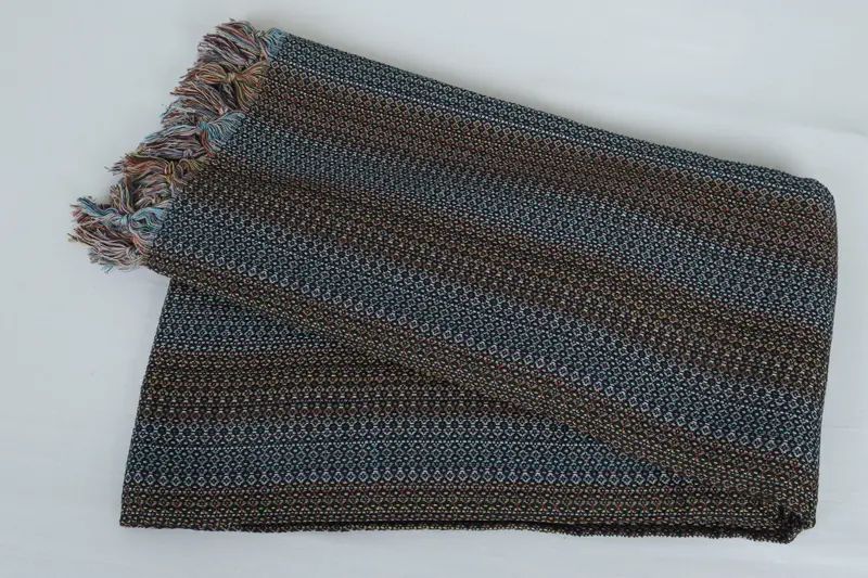 Woven Throw Blanket, Turkish Tablecloth, Bachelorette Party Favors, 90x88 Cotton Colorful Diamond Towel, Wedding For Favor, Monogram Blanket - 6