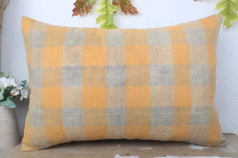 Home Decor Pillow, 16x24 Yellow Pillow Case, Neutral Pillow Case, Cushion Case, Vintage Kilim Throw Pillow, Farmhouse Cushion Cover, Turkish Pillow - 2