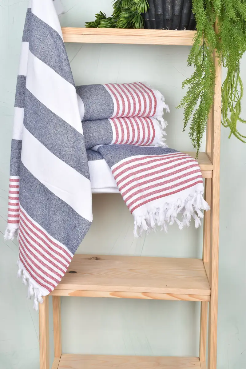 68x36 Cotton Striped Terry Towel, Monogram Turkish Bath Towel, Personalized Gifts, Gift For Her, Wedding Towel, Bridal Shower Gift, Gift For Mom - 6