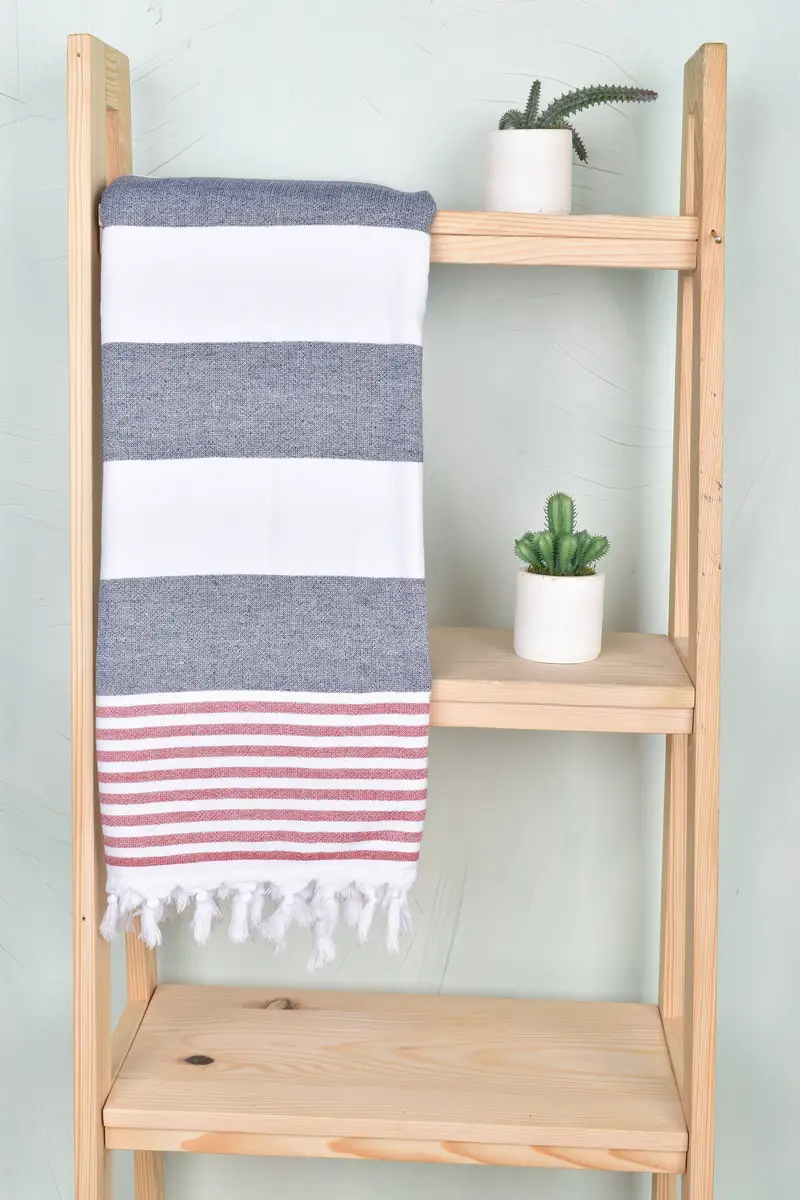 68x36 Cotton Striped Terry Towel, Monogram Turkish Bath Towel, Personalized Gifts, Gift For Her, Wedding Towel, Bridal Shower Gift, Gift For Mom - 8