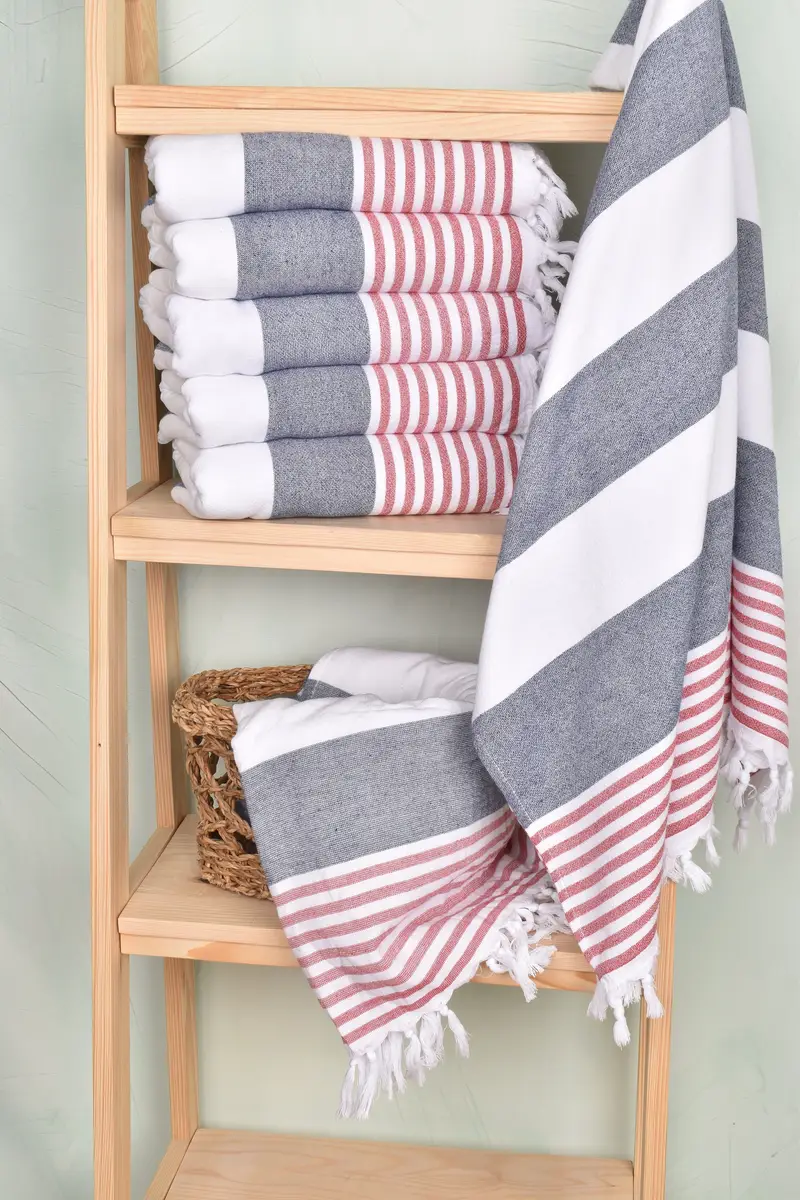 68x36 Cotton Striped Terry Towel, Monogram Turkish Bath Towel, Personalized Gifts, Gift For Her, Wedding Towel, Bridal Shower Gift, Gift For Mom - 3