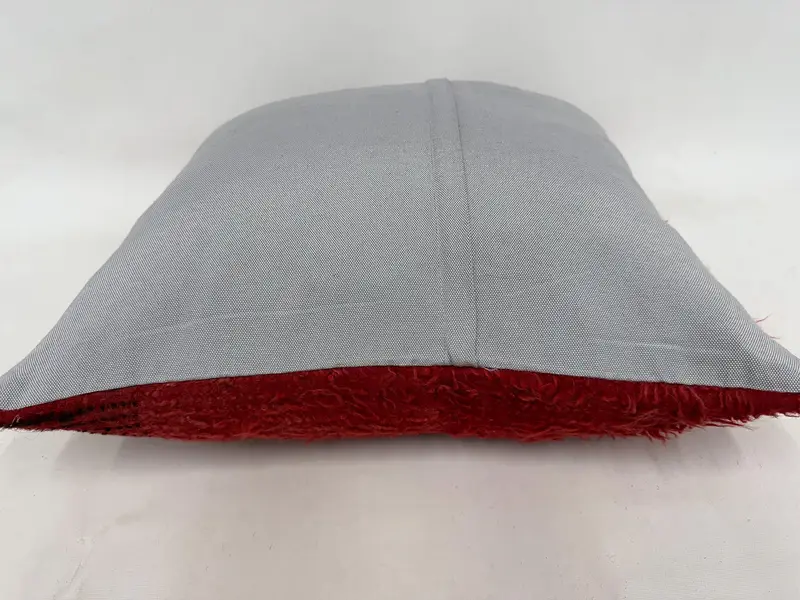 24x24 Kırmızı Yastık Örtüsü, Boho Yastık Sham Kapağı, Ev Dekoru Yastığı, Hediye Yastığı, Koltuk Yastığı Kılıfı, Yastık, Morroccon Kilim Yastık Yastığı Kılıfı - 7