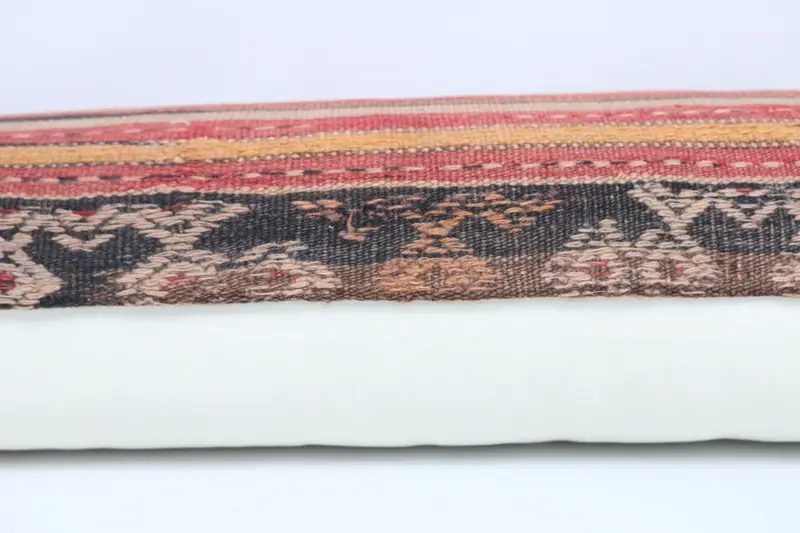Pillow for Couch, Pillow Case, Antique Pillows, Personalized Gift Pillow Pillow Cover, 12x48 Red Cushion Cover, Anatolian Pillow Sham, Kilim Pillow - 5