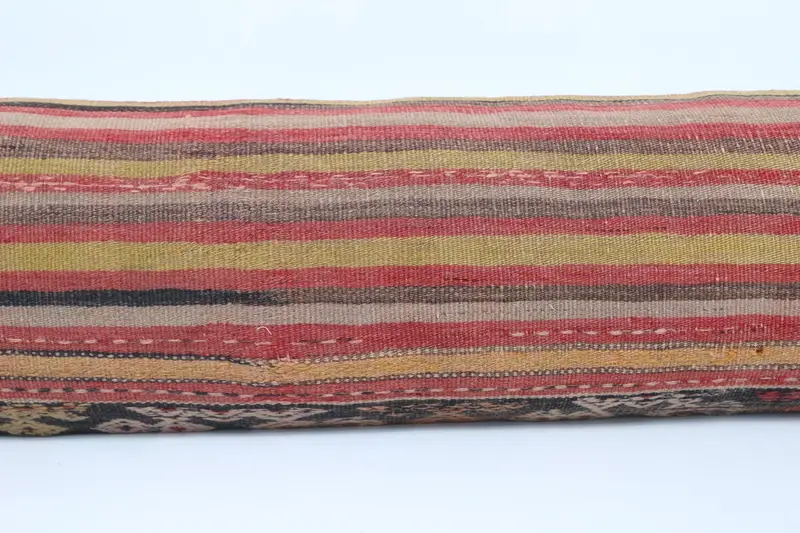 Pillow for Couch, Pillow Case, Antique Pillows, Personalized Gift Pillow Pillow Cover, 12x48 Red Cushion Cover, Anatolian Pillow Sham, Kilim Pillow - 2