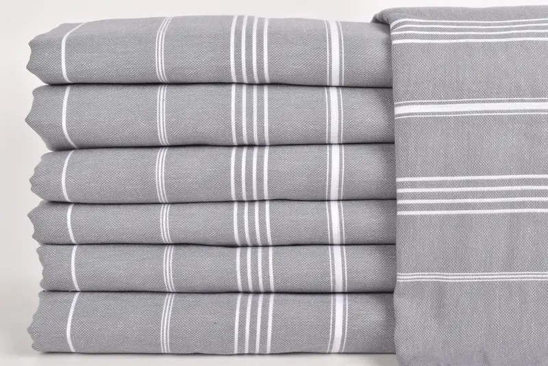 88x60 Cotton Striped Towel, Couch Throw Blanket, Bridesmaid Gifts, Decorative Blanket, Personalized Gifts, Turkish Towel Beach Blanket - 2