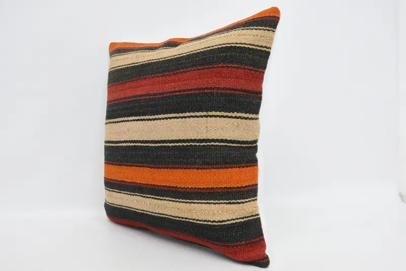 20x20 Red Cushion Case, Interior Designer Pillow, Indoor Cushion, Gift Pillow, Handmade Kilim Cushion, Pillow Case, Turkish Rugs Pillow Cover - 4
