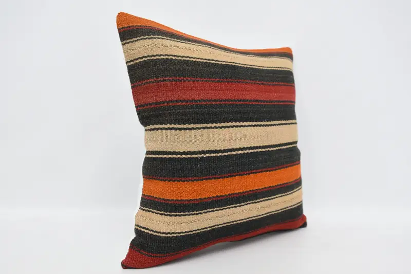 20x20 Red Cushion Case, Interior Designer Pillow, Indoor Cushion, Gift Pillow, Handmade Kilim Cushion, Pillow Case, Turkish Rugs Pillow Cover - 3