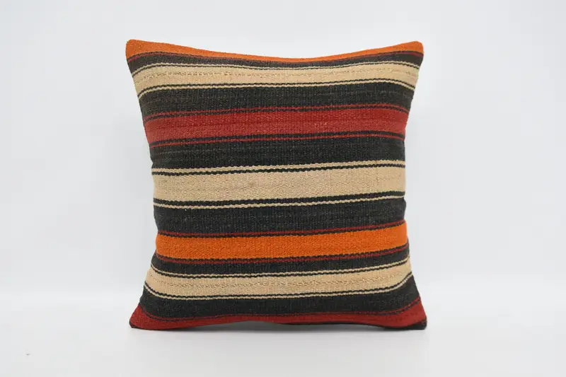 20x20 Red Cushion Case, Interior Designer Pillow, Indoor Cushion, Gift Pillow, Handmade Kilim Cushion, Pillow Case, Turkish Rugs Pillow Cover - 1