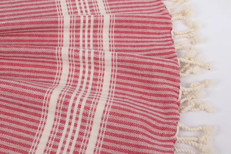 Personalized Bridesmaid Gift, Absorbent Turkish towel, Peshtemal, Monogram Turkish Towel, Embroidered Beach Towel, 68x38 Linen Striped Towel - 8