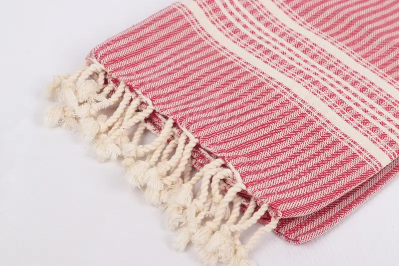 Personalized Bridesmaid Gift, Absorbent Turkish towel, Peshtemal, Monogram Turkish Towel, Embroidered Beach Towel, 68x38 Linen Striped Towel - 7