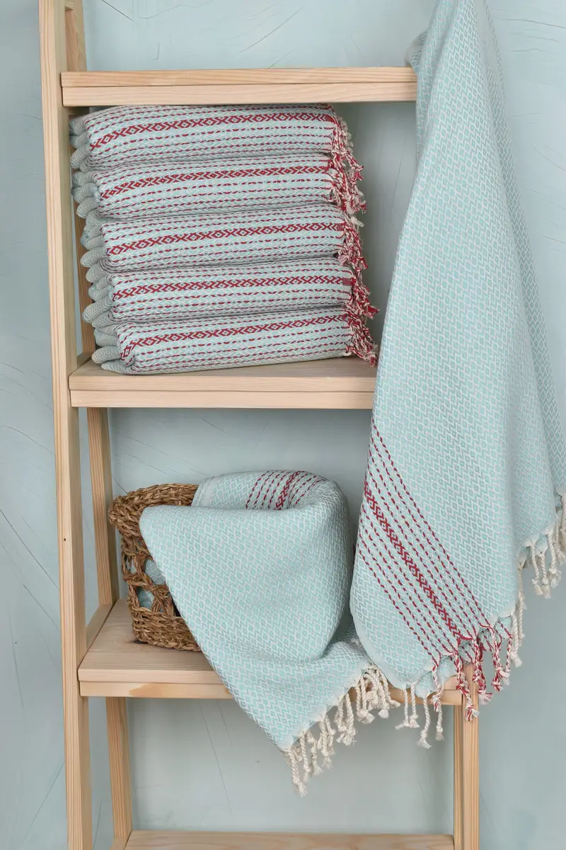 70x40 Cotton Diamond Towel, Luxury towel, Xmas Gifts, Luxury Turkish Bath Towel, Handwoven Turkish Towel, Bridal Shower Gift, Turkish beach towel - 3
