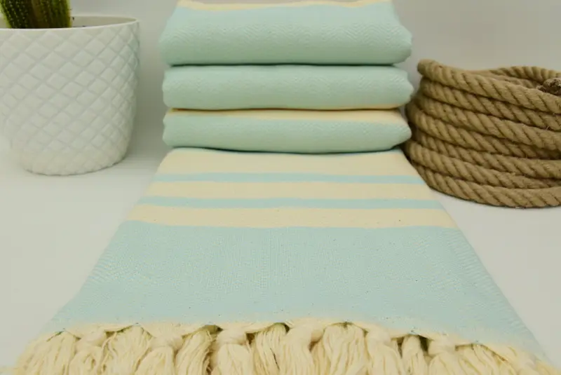 96x80 Cotton Herringbone Towel, Turkish Bedspread, Housewarming Gift, Wedding Gift, Wedding Hand Made Gift, Woven Throw Blanket, Bachelorette Gifts - 6
