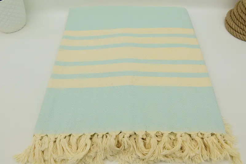 96x80 Cotton Herringbone Towel, Turkish Bedspread, Housewarming Gift, Wedding Gift, Wedding Hand Made Gift, Woven Throw Blanket, Bachelorette Gifts - 8