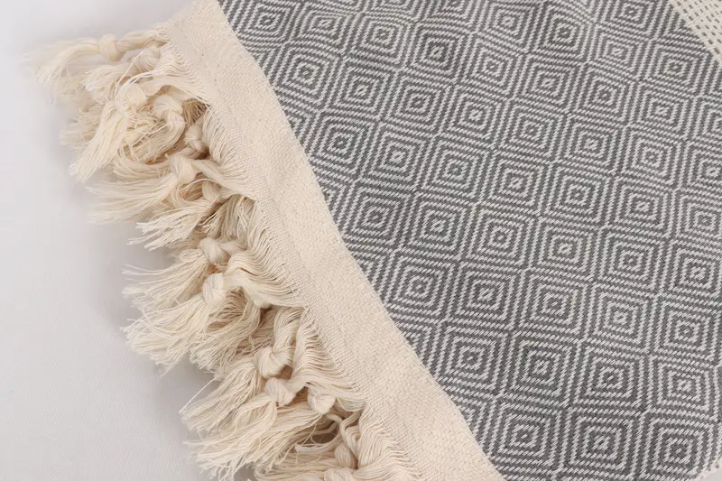 Bachelorette Party Favors, Organic Throw, Beach Theme Wedding Gift, 104x80 Cotton Diamond Towel, Turkish Blanket, Gift For Him, Monogram Blanket - 7