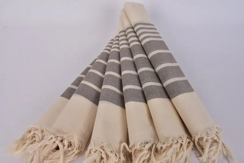 Beach Towel Gift, Bridesmaid Proposal Gift, Eco-friendly Turkish peshtemal towel, 70x40 Cotton Striped Towel, Gift For Him, Organic towel, Gym Towel - 4