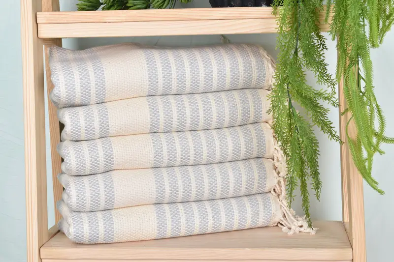 70x40 Cotton Striped Towel, Custom Bath Towel, Bachelor Bachelorette Party Favors, Spa Towel, Spa Gift, Custom Wedding Gifts, Bridal Shower Favors - 1