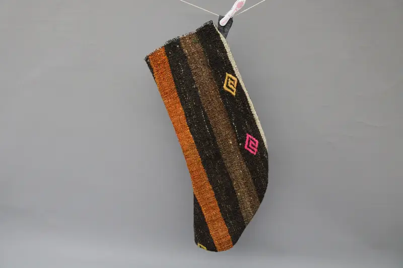 Medias navideñas negras elegantes con adornos rosas, medias festivas