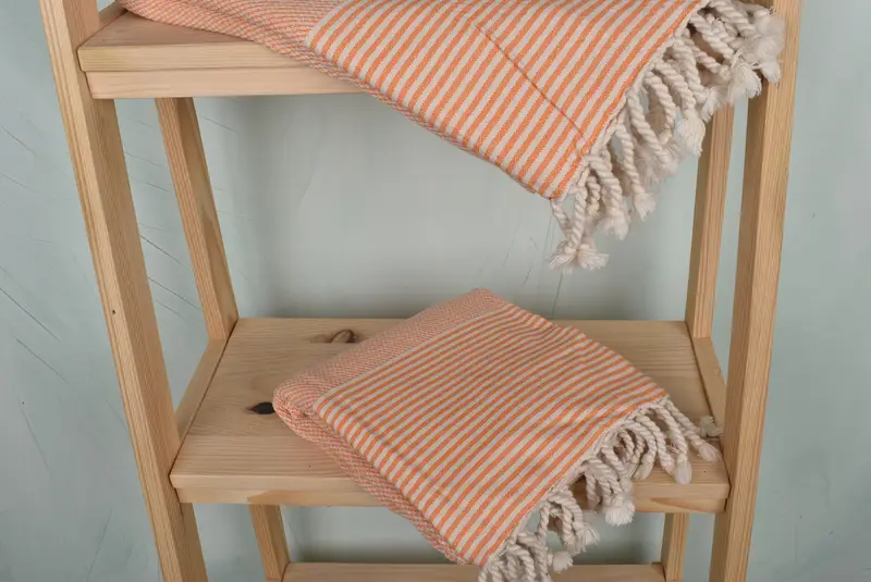 Gift For Him, Fouta towel, Gym Towel, Eco-friendly Turkish peshtemal towel, Bridesmaid Gift Towel, 70x36 Cotton Striped Towel, Wedding For Favor - 5