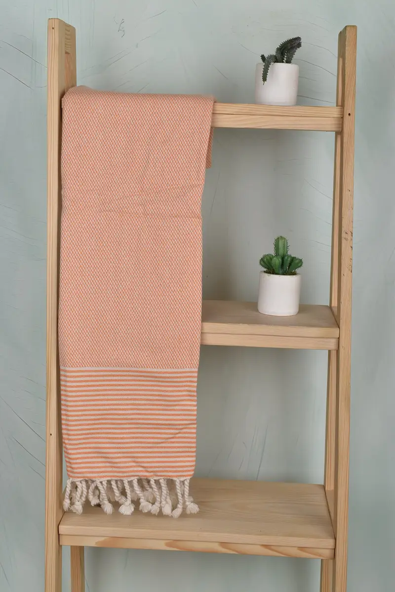 Gift For Him, Fouta towel, Gym Towel, Eco-friendly Turkish peshtemal towel, Bridesmaid Gift Towel, 70x36 Cotton Striped Towel, Wedding For Favor - 8