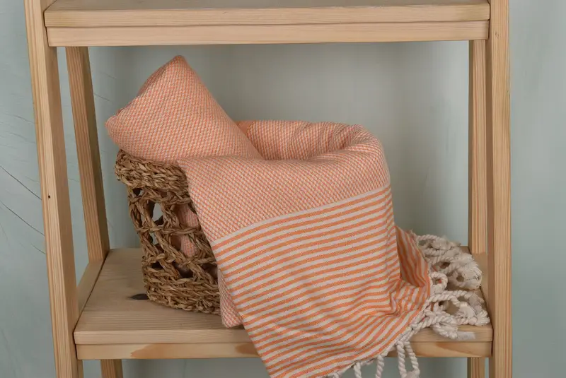 Gift For Him, Fouta towel, Gym Towel, Eco-friendly Turkish peshtemal towel, Bridesmaid Gift Towel, 70x36 Cotton Striped Towel, Wedding For Favor - 4
