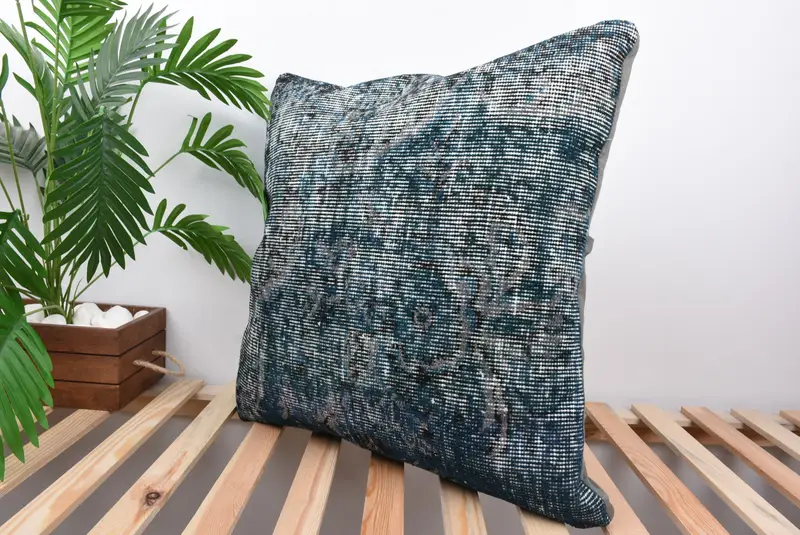 Pillow Cover, 24x24 Bronze Cushion Cover, Turkish Kilim Pillow, Kilim Pillow Cover, Vintage Kilim Pillow, One Of A Kind Pillow Sham - 5