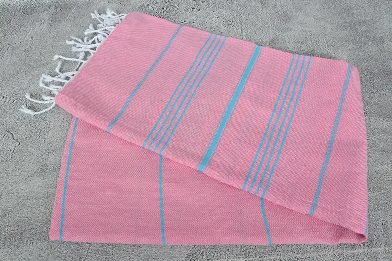 Wedding Shower Gift, Bachelor Bachelorette Party Favors, Beach Size Towel, Custom Beach Towel, Bridesmaid Gift, 70x40 Cotton Striped Towel - 6
