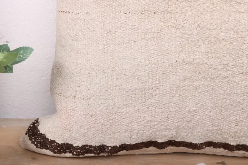 Pillow Sham, 20x20 White Cushion Case, Customized Cushion Cover, Patio Pillow Sham, Antique Pillows, Boho Pillow, Tribal Pillow Case, Turkish Pillow - 3