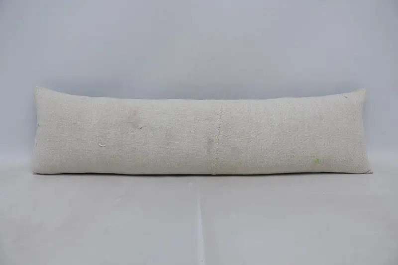 30x107 cm 織りヴィンテージクッション、ギフトテクスチャードホワイトクッションカバー - 1