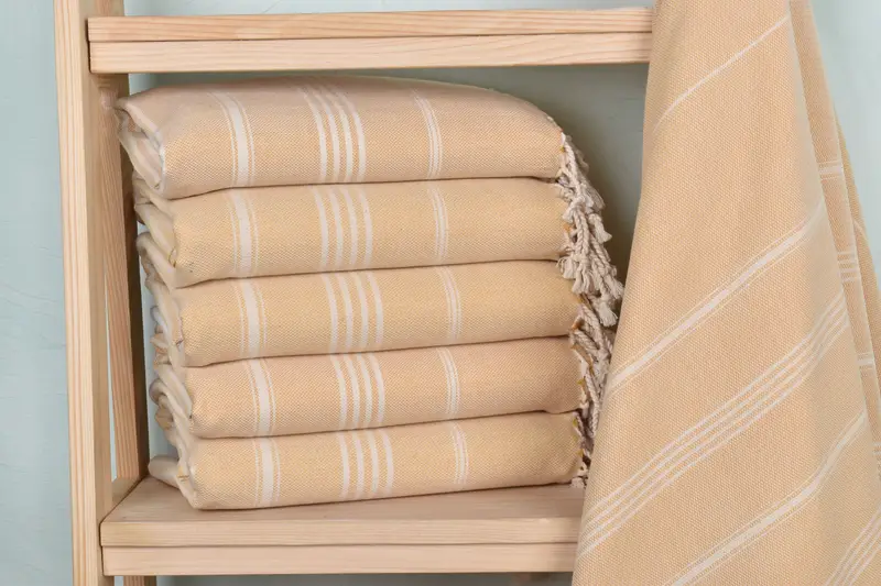 Organic Beach Towel, Monogrammed Beach Towel, Home Decor Gifts, 70x40 Cotton Striped Towel, Employee Gifts, Bachelorette Party Gifts Bridesmaids - 2