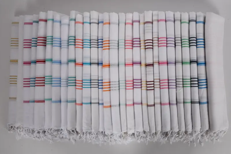 Pool Towels, Baby Boy Gift, Summer Gift Ideas, Peshtemal Towel USA, Absorbent towel, Bridal Shower Gift, 70x40 Cotton Striped Towel, Quick-dry towel - 4