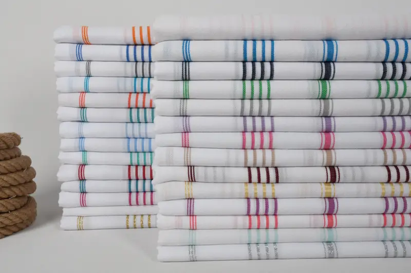 Pool Towels, Baby Boy Gift, Summer Gift Ideas, Peshtemal Towel USA, Absorbent towel, Bridal Shower Gift, 70x40 Cotton Striped Towel, Quick-dry towel - 3