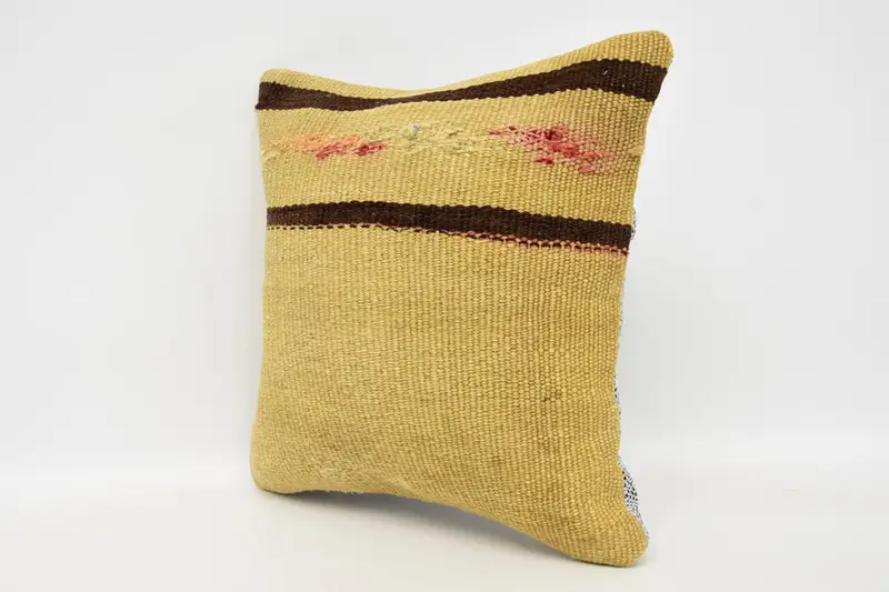 12x12 Beige Pillow, Customized Pillow, Kilim Cushion Sham, Kilim Pillow Cover, Vintage Kilim Pillow Cushion Case, Gift Pillow, Cushion - 4