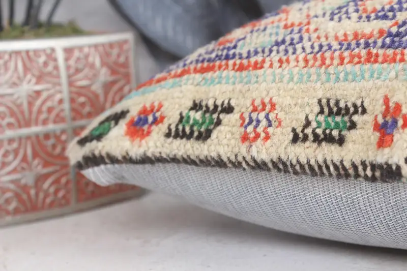 12x12 Blue Pillow Cover, Turkish Pillow, Pillow for Sofa, Pet Pillow Case, Interior Designer Pillow, Ethnic Pillow Cover Cushion Case, Cushion Case - 7