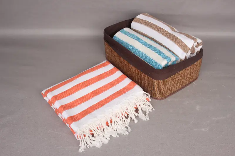 Spa Towel, Christmas Favors, 70x36 Cotton Striped Towel, Unique Wedding Gift, Handmade Gift, Yoga Towel, Personalized Gifts, Beach Towel Gift - 6