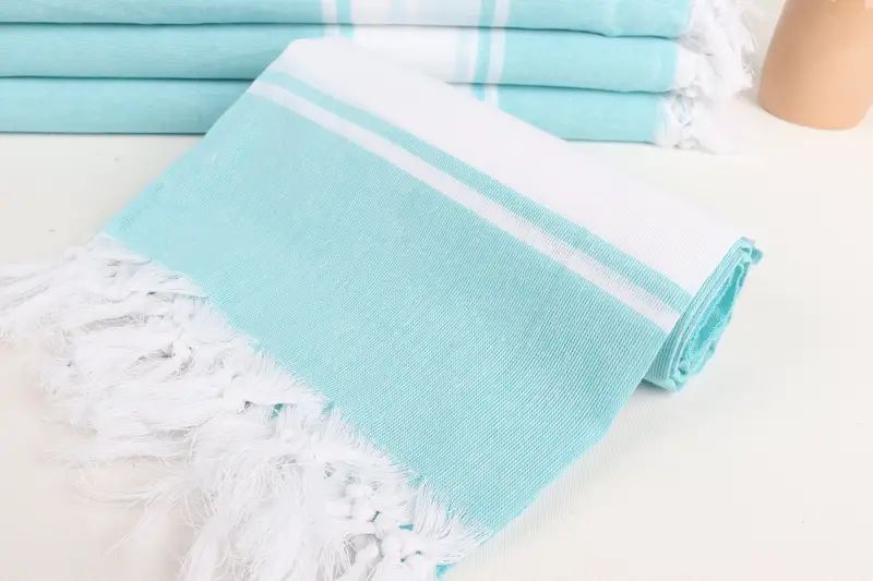 70x40 Cotton Striped Towel, Lightweight towel, Gifts For Him, Fringed Turkish towel for poolside, Spa Towel, Large Turkish Towel, Customized Towels - 4
