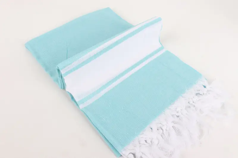 70x40 Cotton Striped Towel, Lightweight towel, Gifts For Him, Fringed Turkish towel for poolside, Spa Towel, Large Turkish Towel, Customized Towels - 6