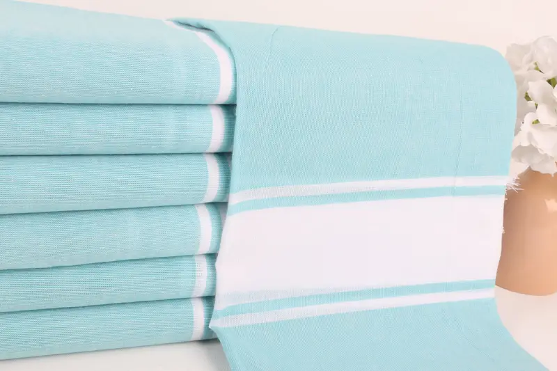 70x40 Cotton Striped Towel, Lightweight towel, Gifts For Him, Fringed Turkish towel for poolside, Spa Towel, Large Turkish Towel, Customized Towels - 2