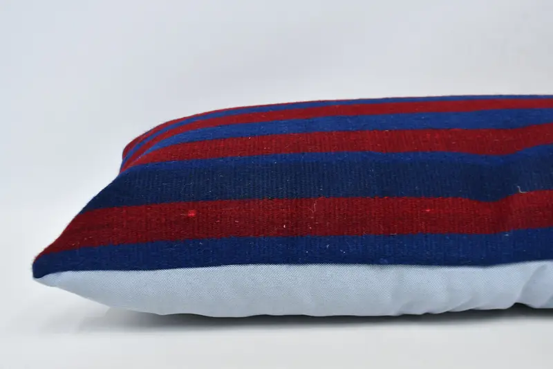 Sofa Pillow Sham, Antique Pillows, Aesthetic Pillow Cover, Kilim Pillow Cover, Handmade Kilim Cushion, Cushion Case, 16x48 Red Pillow Case - 6