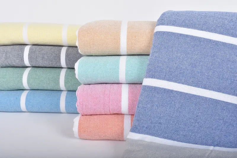 Peshtemal, 64x40 Cotton Striped Terry Towel, Gift For Her, Turkish Beach Towel Bulk, Turkish Towel Beach, Wedding Gifts Towel, Custom Beach Towels