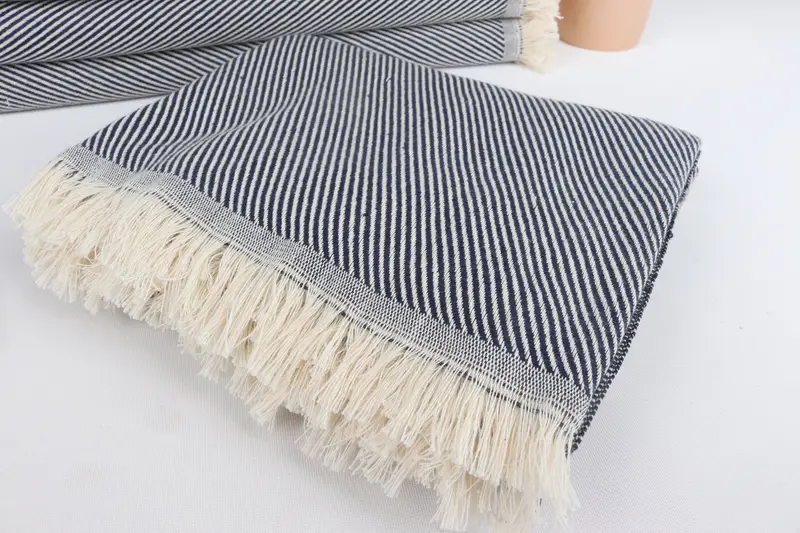 Personalized Wedding Gift, Quick-dry towel, Bachelorette Gifts, Oversized Beach Towel, 70x36 Cotton Striped Towel, Christmas Favors, Summer Towel - 5