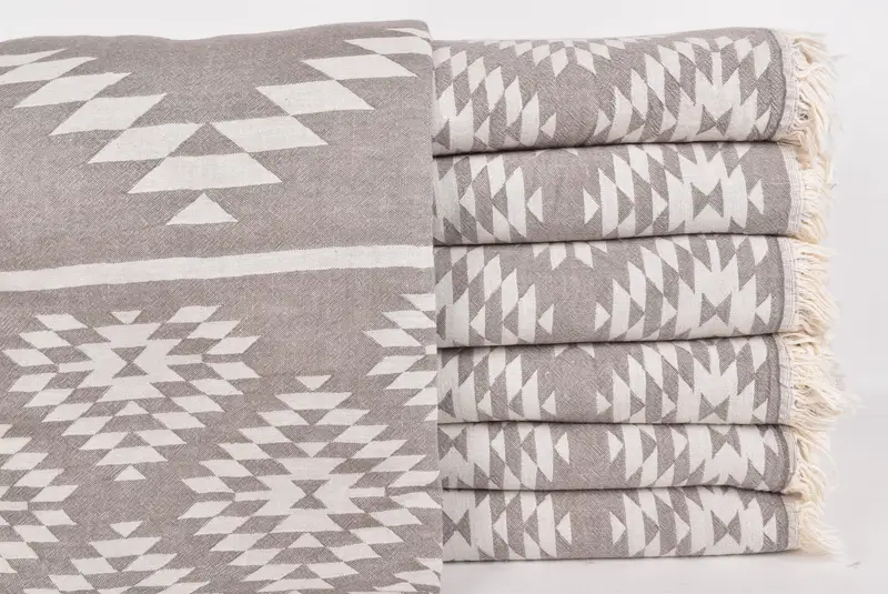 Mother Of The Groom Gift, Custom Wedding Gift From Bridesmaid, Bedspread, 84x56 Cotton Kilim Towel, Woven Throw Blanket, Decorative Blanket - 1