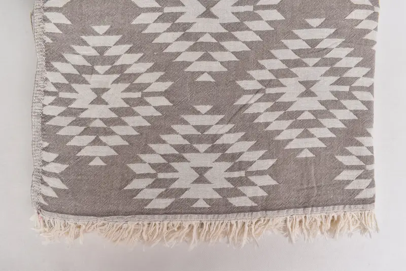 Mother Of The Groom Gift, Custom Wedding Gift From Bridesmaid, Bedspread, 84x56 Cotton Kilim Towel, Woven Throw Blanket, Decorative Blanket - 4