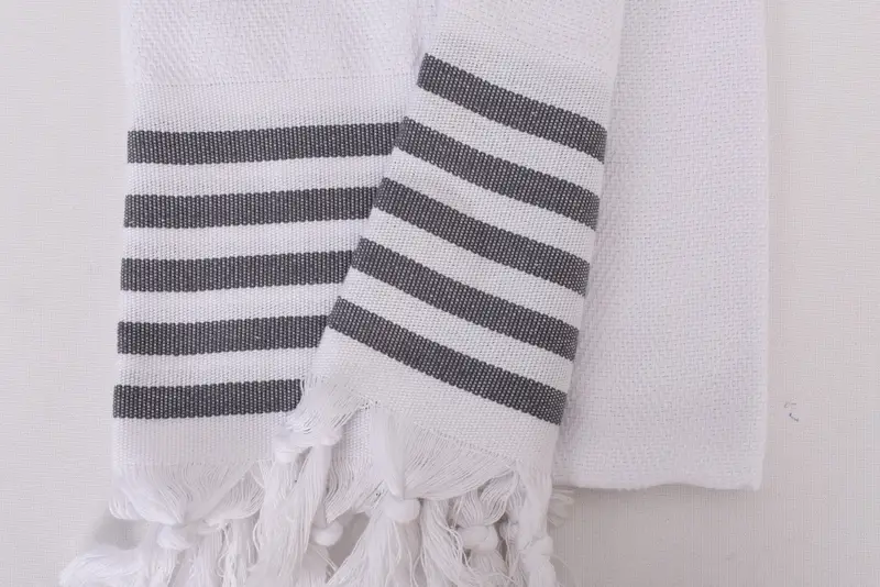 Custom Hand Towel, Kitchen Towel, Gift For Him, Bulk Order Towel, 70x20 Cotton Striped Towel, Gifts For Him, Hand Size Towels, Bathroom Towels - 8