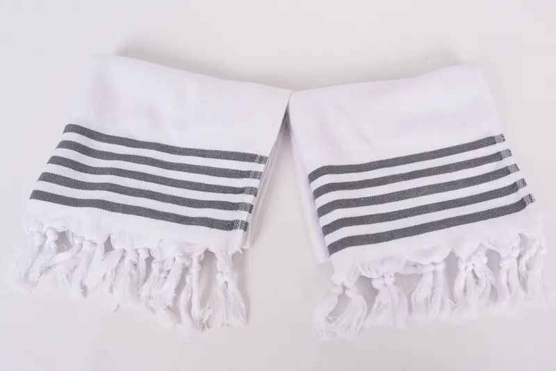 Custom Hand Towel, Kitchen Towel, Gift For Him, Bulk Order Towel, 70x20 Cotton Striped Towel, Gifts For Him, Hand Size Towels, Bathroom Towels - 6