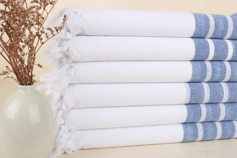 Bachelorette Party Gifts Bridesmaids, Monogram Turkish Towel, Bachelorette Party Gift, 70x40 Cotton Striped Towel, Halloween Gifts, Holiday Towel - 2