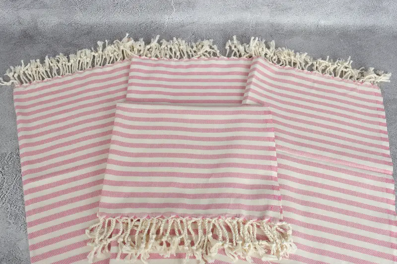 First Wedding Anniversary Gift, Personalized Gift, Turkish Hand Towel, 40x24 Cotton Striped Towel, Monogrammed Hand Towel, Personalized Gift For Her - 4
