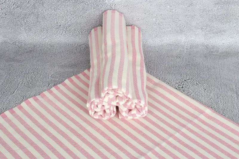 First Wedding Anniversary Gift, Personalized Gift, Turkish Hand Towel, 40x24 Cotton Striped Towel, Monogrammed Hand Towel, Personalized Gift For Her - 7