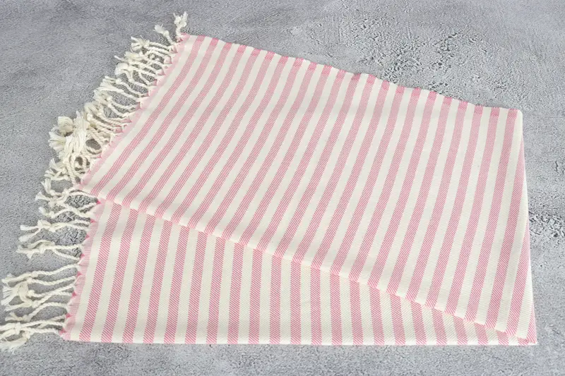 First Wedding Anniversary Gift, Personalized Gift, Turkish Hand Towel, 40x24 Cotton Striped Towel, Monogrammed Hand Towel, Personalized Gift For Her - 6