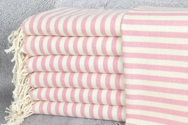 First Wedding Anniversary Gift, Personalized Gift, Turkish Hand Towel, 40x24 Cotton Striped Towel, Monogrammed Hand Towel, Personalized Gift For Her - 1