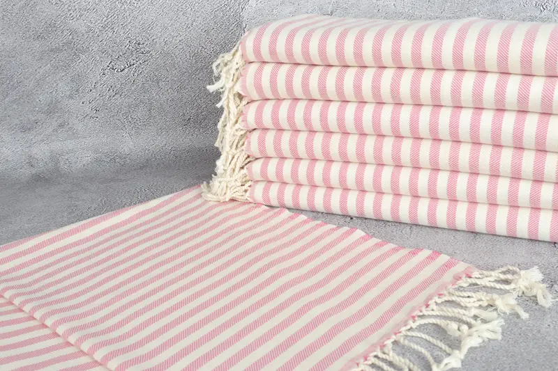 First Wedding Anniversary Gift, Personalized Gift, Turkish Hand Towel, 40x24 Cotton Striped Towel, Monogrammed Hand Towel, Personalized Gift For Her - 2